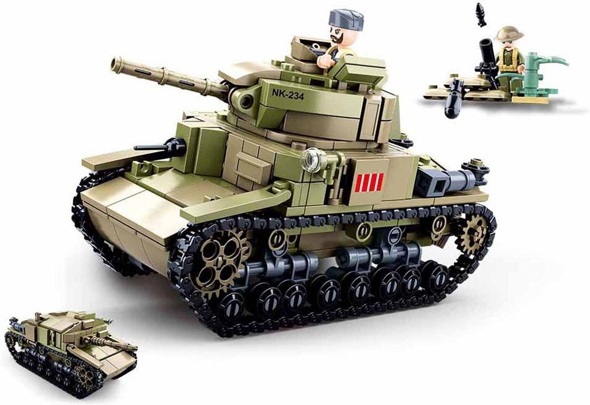 Sluban WWII - Italiaanse Tank 2in1