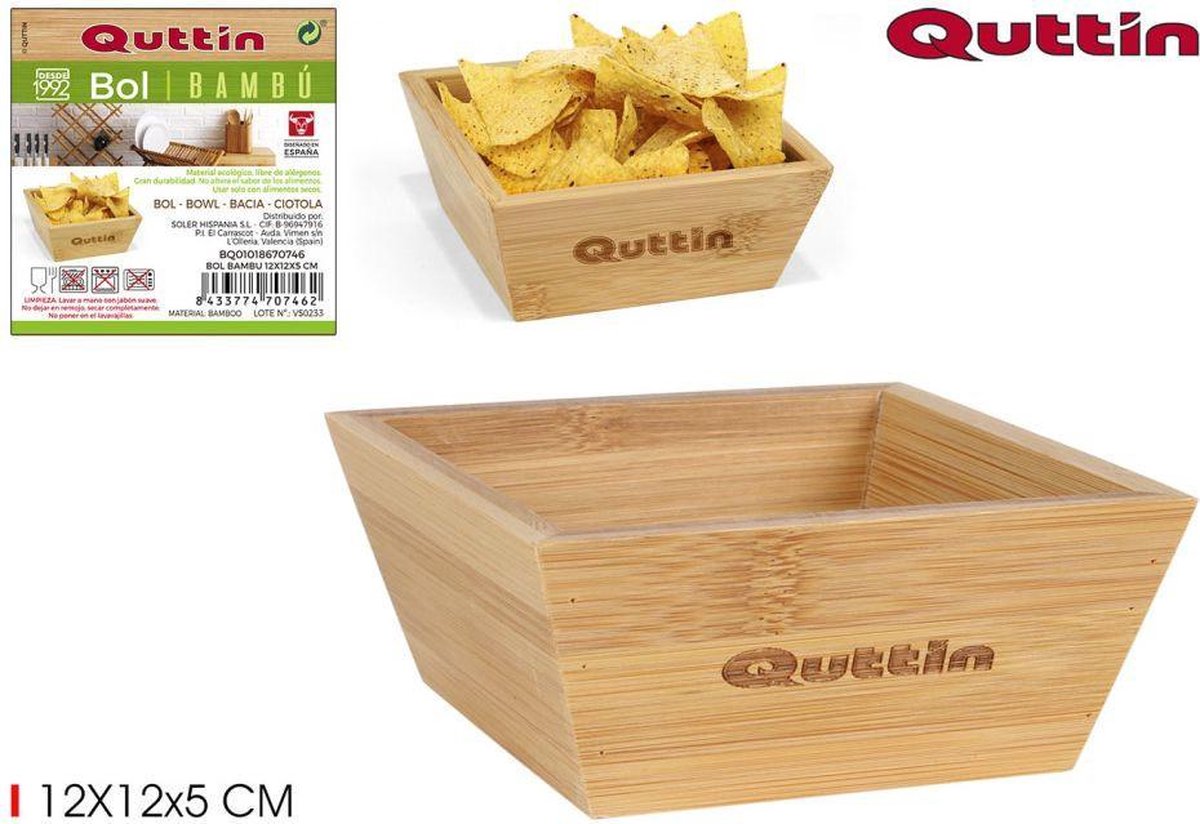 Set van 3 Bamboe serveerkommen - Quttin