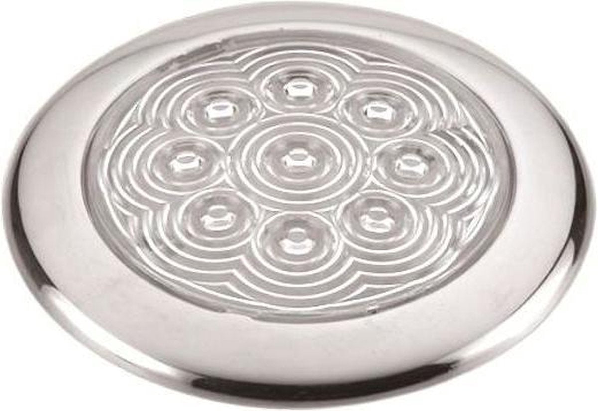 LED plafondlamp-wandlamp RVS opbouw vlak