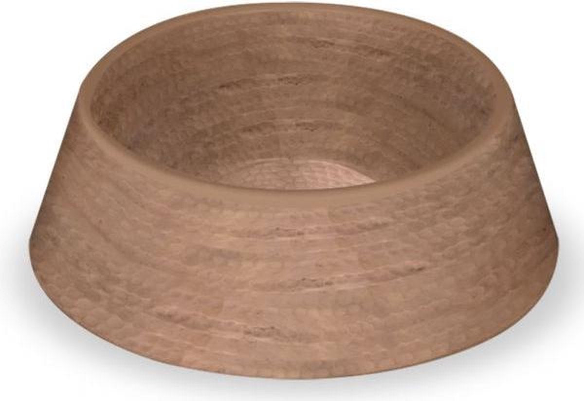 Tarhong voerbak gehamerd koper melamine 19