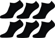 Premium Sneaker Sokken Heren Sokken Dames 6 paar - Zwart - Sneaker Sokken Heren Sokken Dames - Maat 39/42