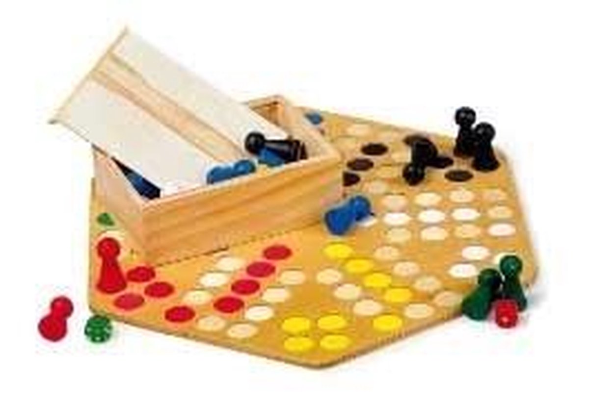 Houten Ludo voor 6