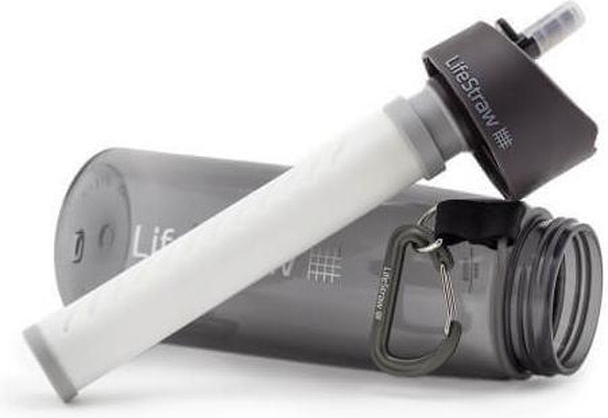 LifeStraw® drinkfles met waterfilter - Go 2-stage filtration - Grijs