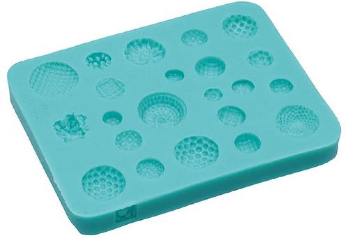 KitchenCraft Siliconen mal - knoopjes / bloemstamper - Sweetly Does It | Kitchen Craft
