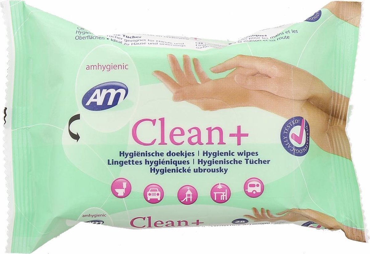 Desinfectie-Desinfecterend-Hygiene-Handen-Reinigingsdoekjes-28 doekjes-Handig voor onderweg