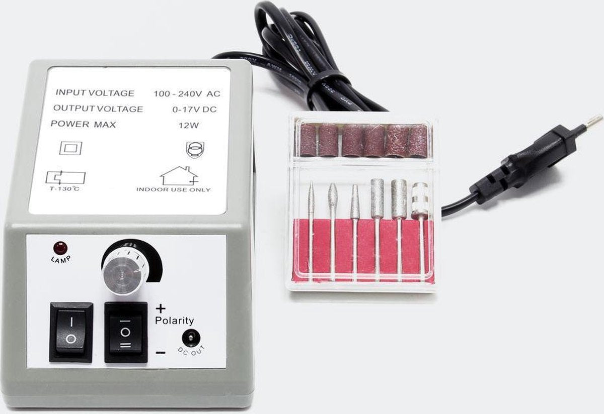 Elektrische nagelvijl Manicure pedicure Tool Machine 6 bits