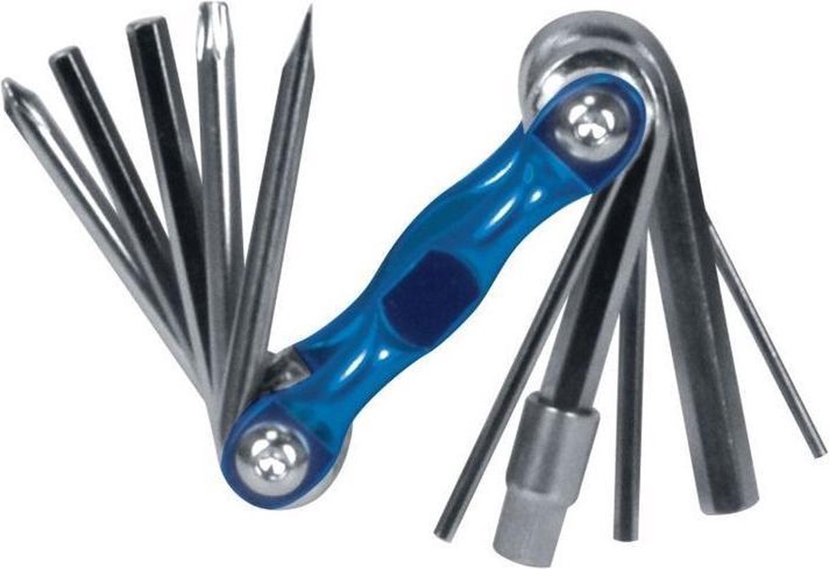 Dresco Fietsgereedschap - 11-delig - Blauw