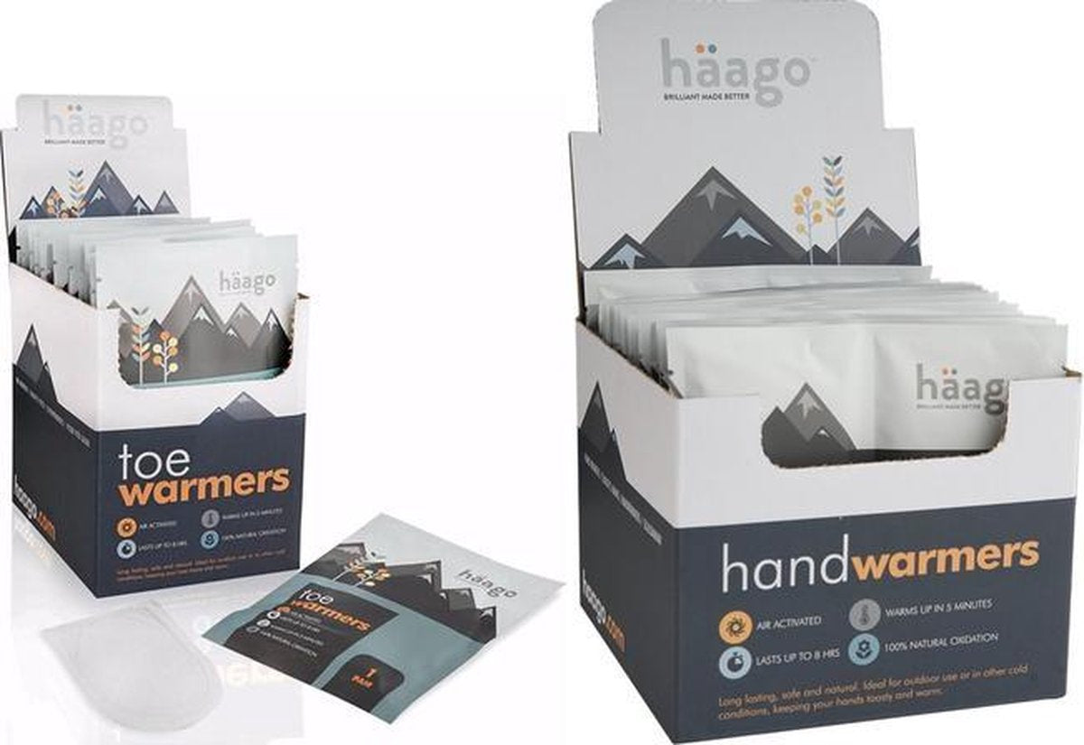 Voordeelpakket Häago 5 Paar Handwarmers en 5 Stuks Voetwarmers