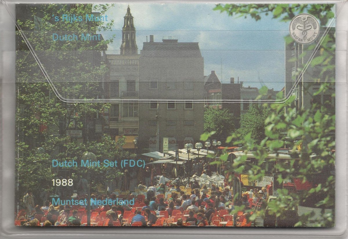 Nederland Jaarset Munten 1988 FDC - Groningen
