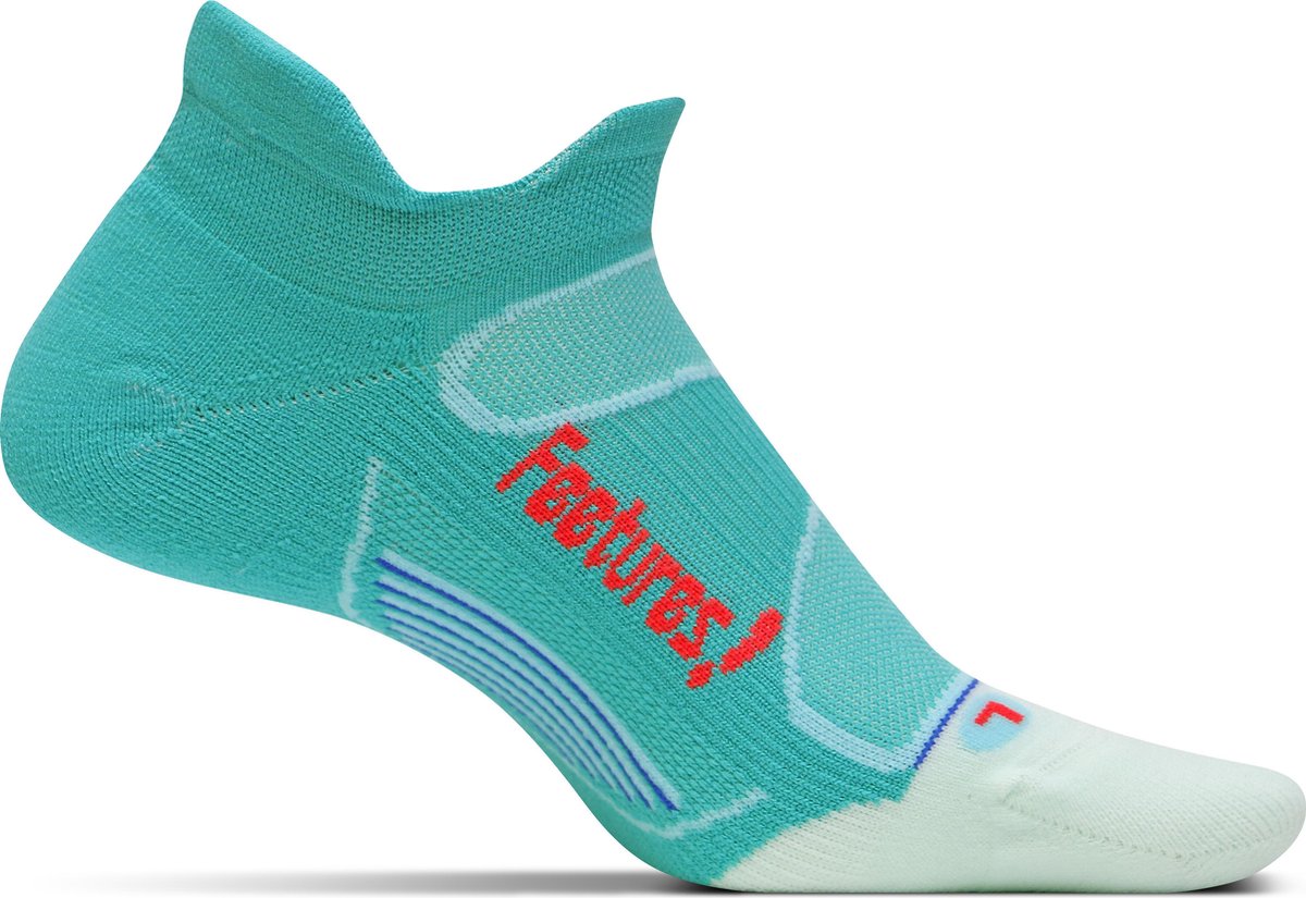 Feetures - Elite Light Cushion No Show Tab - Hardloopsokken - Sportsokken - Lichtgroen - L
