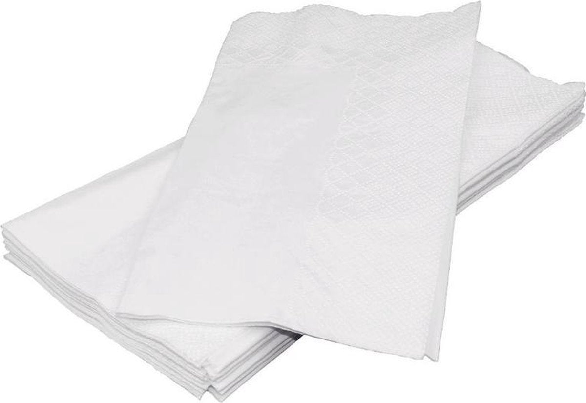 Fiesta dinerservetten wit 40cm 2000 stuks