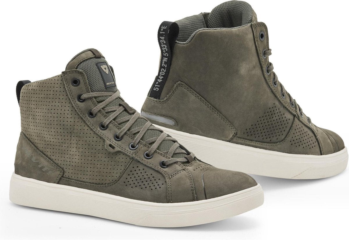 REV'IT! Arrow Light Grey White Motorcycle Shoes 44