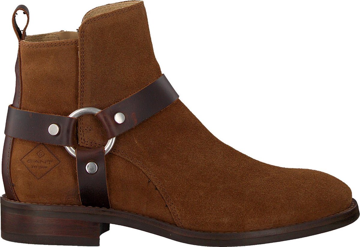 Gant Fay Enkellaarsjes - Enkelboots - Dames - Cognac - Maat 37