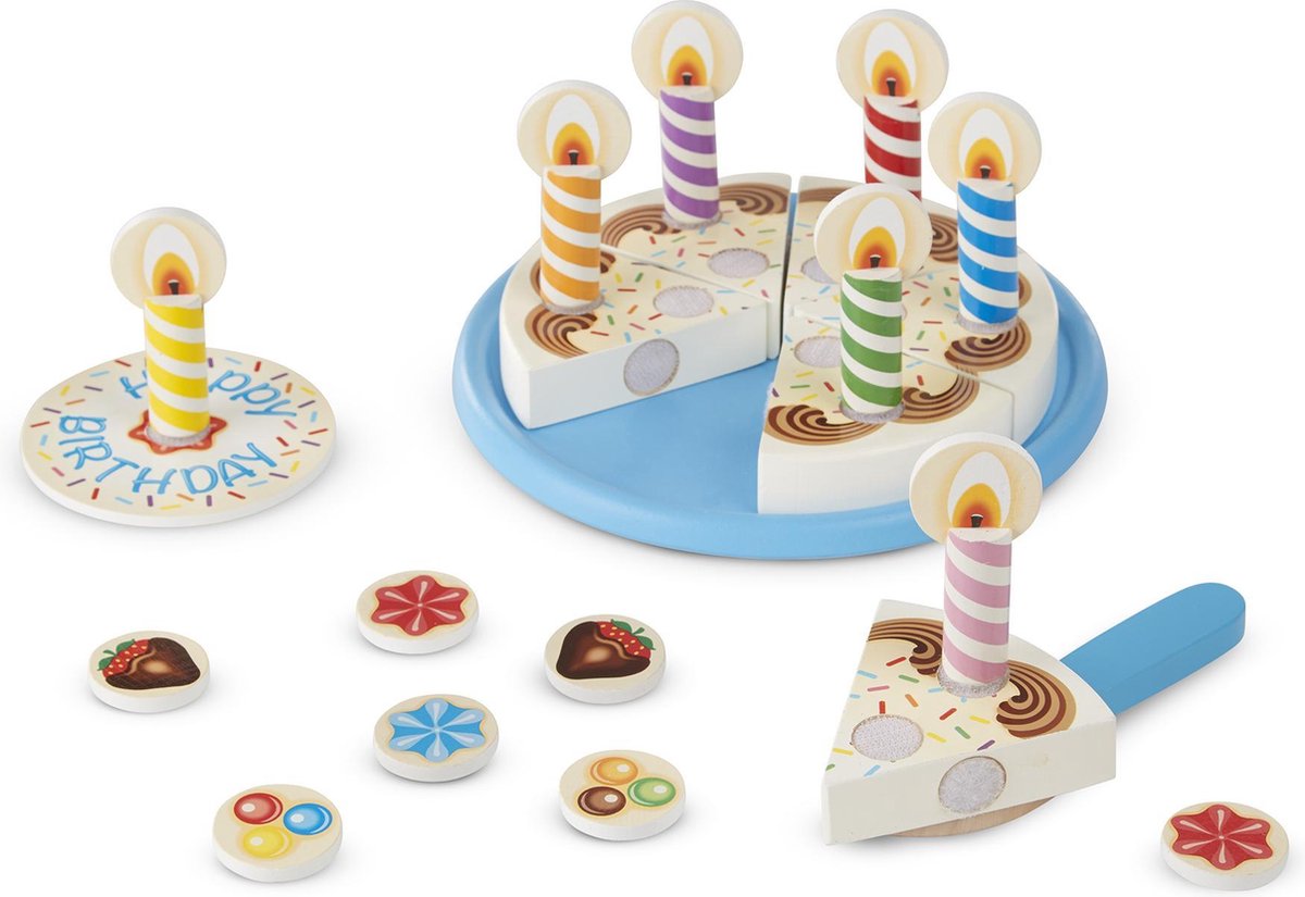 Melissa & Doug Houten Eten Verjaardagstaart Speelset