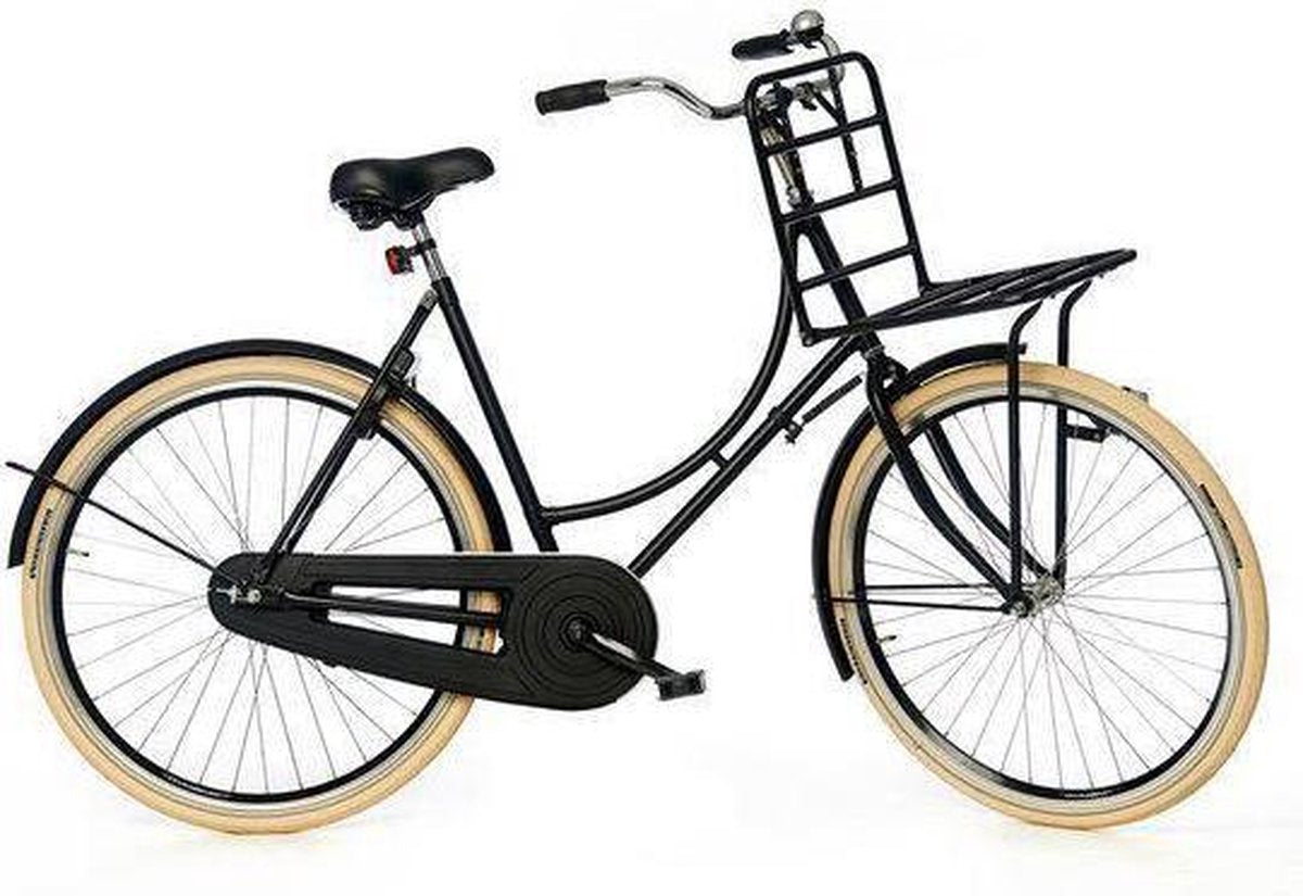Tulp 2 - Transportfiets - Dames - 56 cm - Lichaamslengte 172-183 cm - Mat Zwart