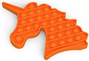 Ren4Shop© Fidget Toys Pop It - Unicorn oranje - Eenhoorn - Stress verlagend - Gezien op TikTok!
