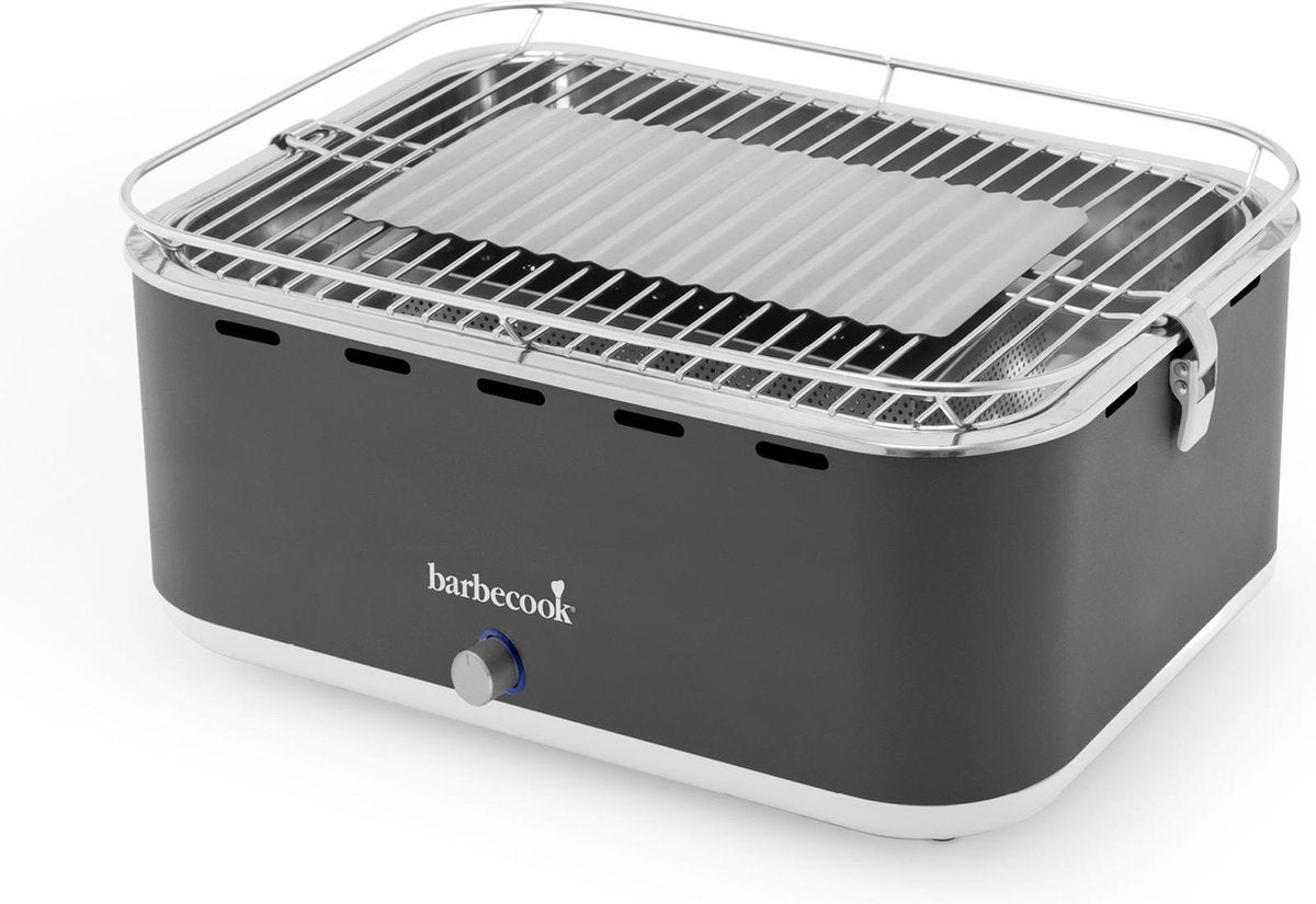 Barbecook Carlo - houtskoolbarbecue/tafelgrill - Urban Grey - 44x33x21cm