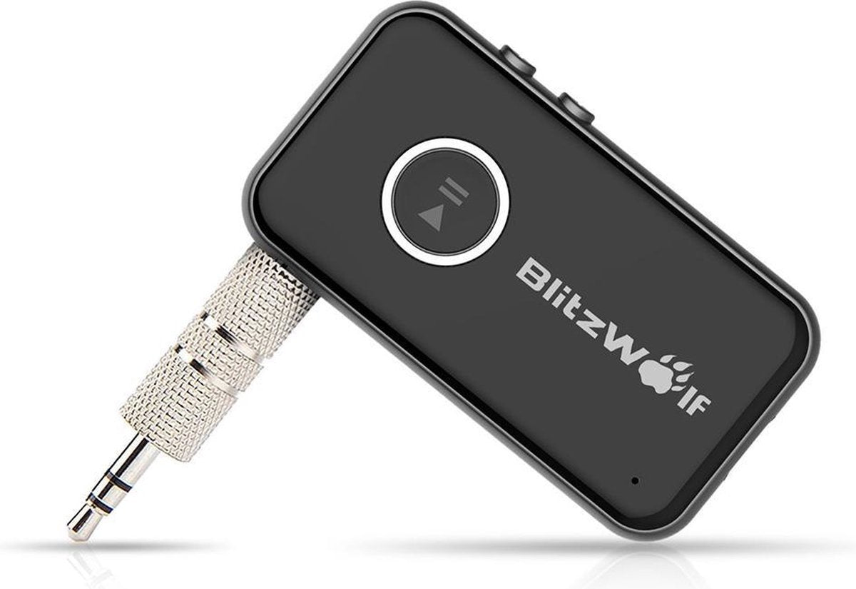BlitzWolf BW-BR1 bluetooth ontvanger Zwart
