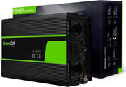6000W (Bruikbaar vermogen continu 3000W) DC 12V naar 2x AC 230V met USB Stroom Inverter Converter