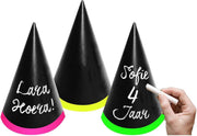Beschrijfbare Feesthoedjes - 6 stuks