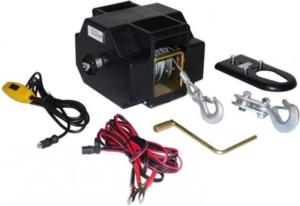Güde elektrische lier 2 ton 12V | 1800 kg | 9 meter | Ø 5.5 mm