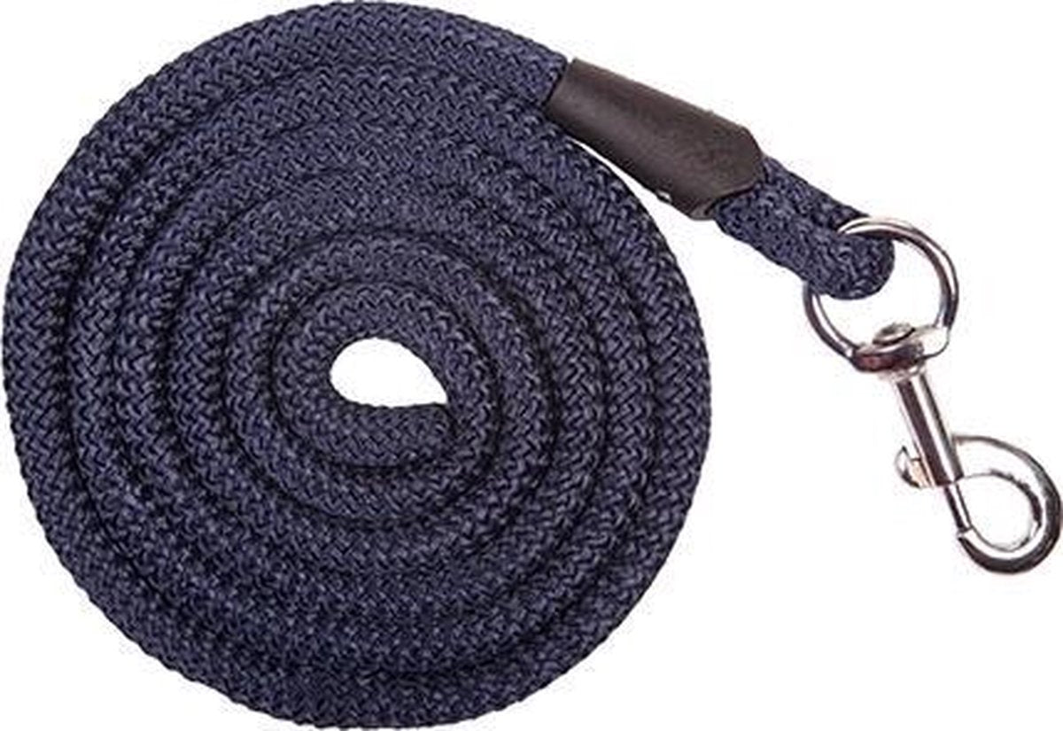 Halstertouw -Aken- met karabijnhaak donkerblauw 180 cm