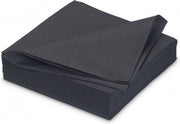 GALA Servetten - Black - 25x25cm - 25 Stuks - Zwart/Grijs