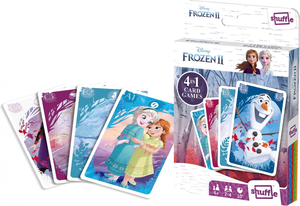 Shuffle Kaartspel 4-in-1 Disney Frozen Ii Karton 32-delig (fr)