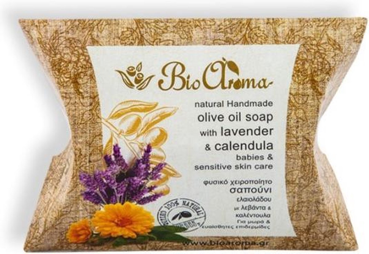 100% Natuurlijke zeep voor baby's en de gevoelige huid. 90gr