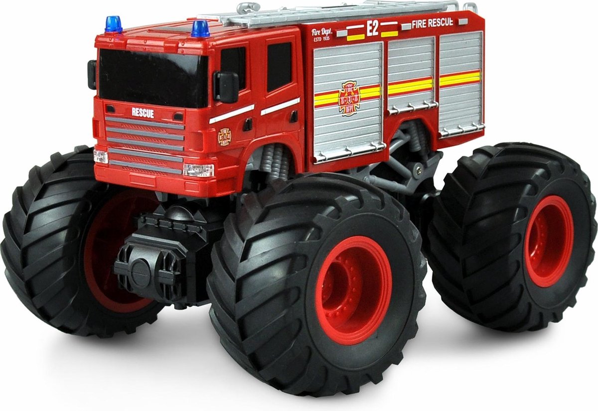Amewi Rood Brushed 1:18 RC auto Elektro Monstertruck Achterwielaandrijving RTR 2