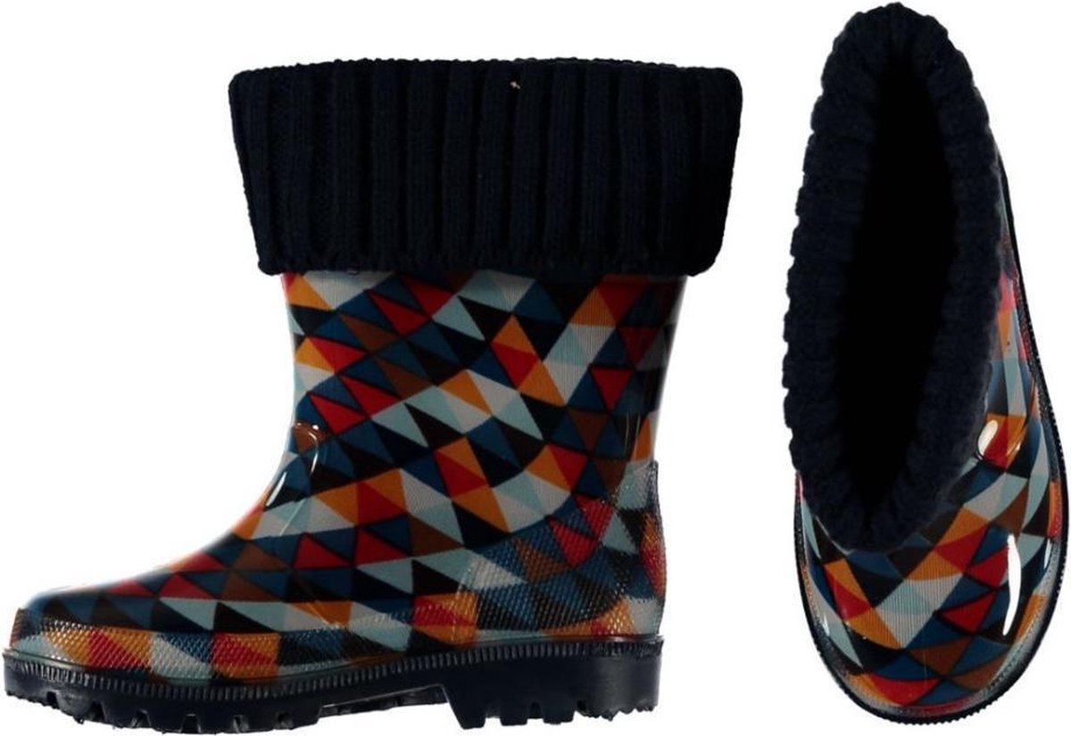Xq Footwear Regenlaarzen Junior Rubber Donkerblauw Maat 29