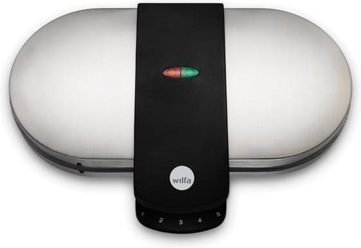 Wilfa WAD-518MS - Dubbele wafelijzer - Zilver