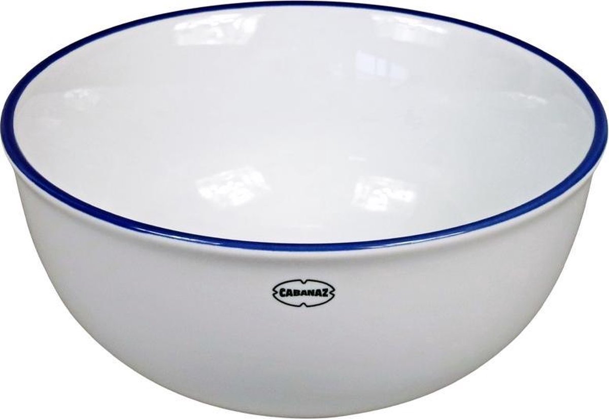 Cabanaz Retro - Cereal Bowl - Kom emaille geïnspireerd Classic White