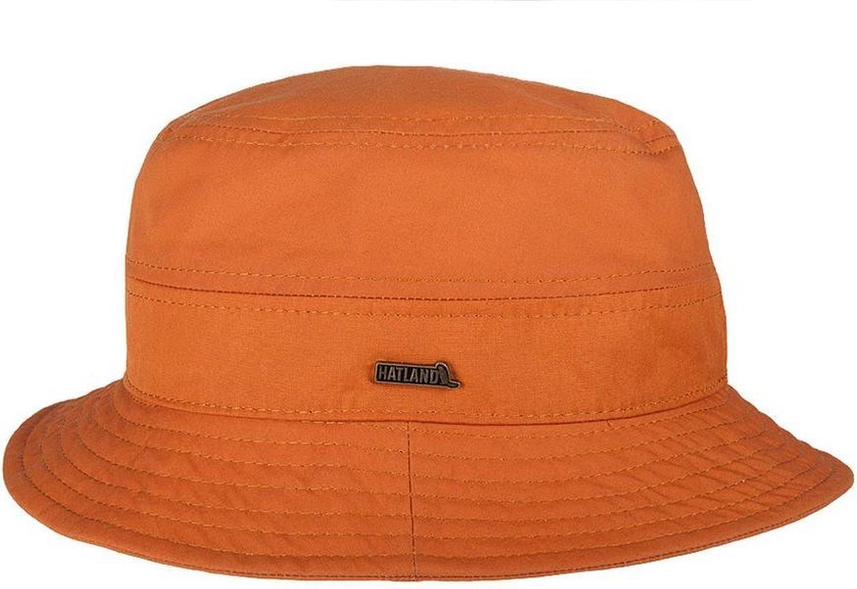 Hatland Trent Waxed Cotton - Orange - Outdoor Kleding - Kleding accessoires - Caps