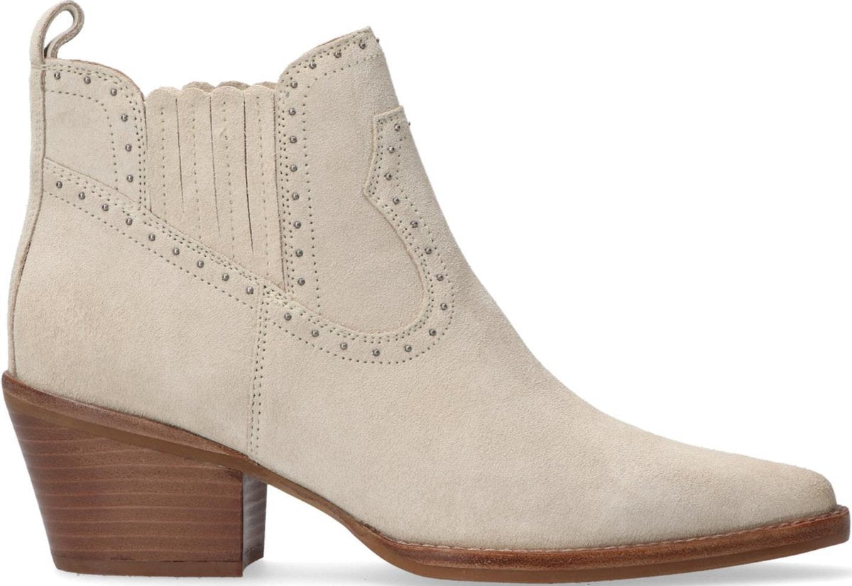 Bronx Dames Enkellaarsjes Jukeson 47346 - Beige - Maat 38