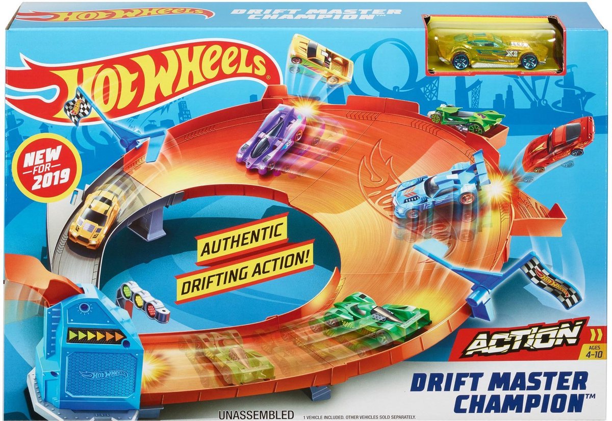 Hot Wheels Action Driftkampioen 3-in-1 Race Rally