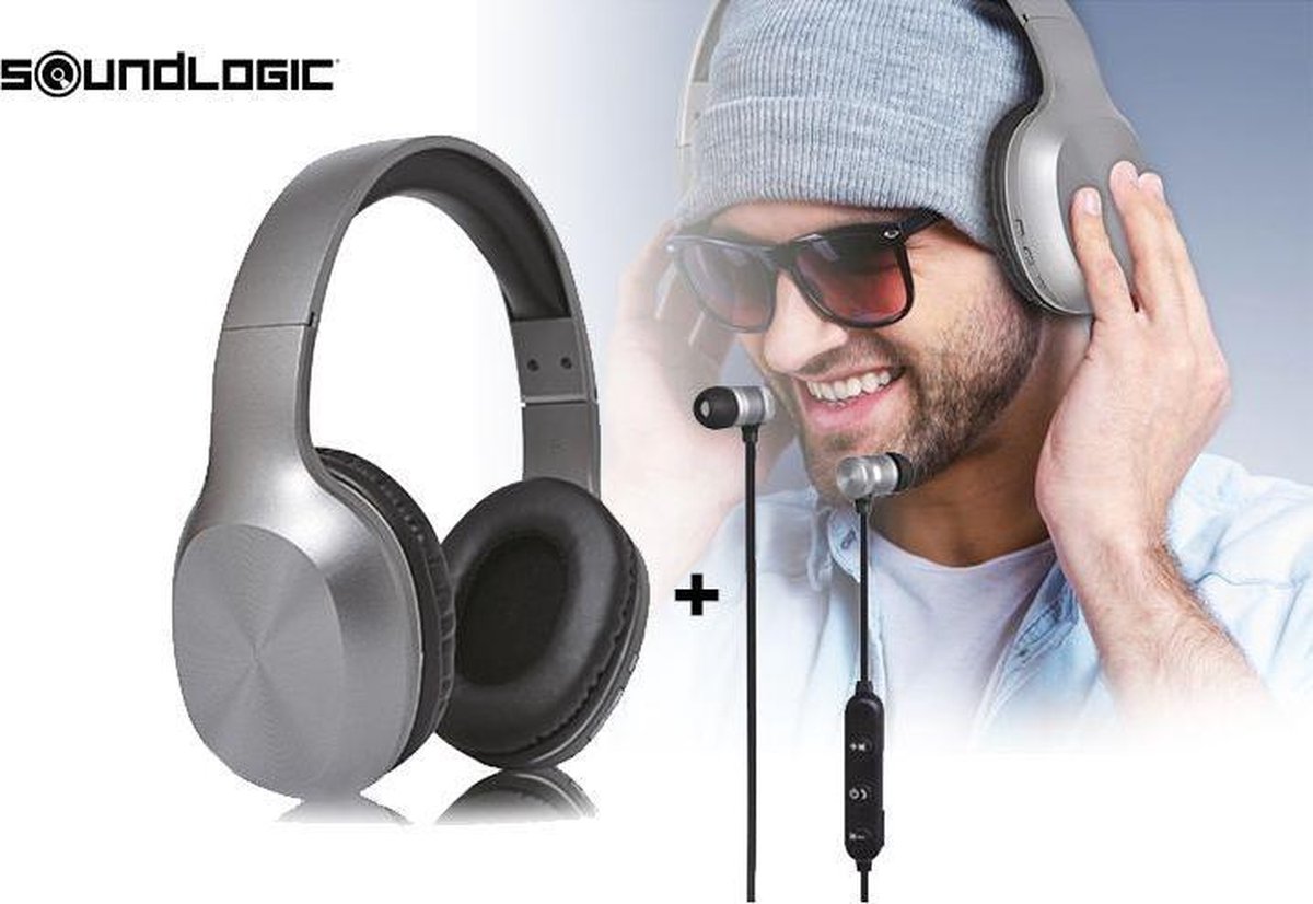 Soundlogic - Wireless - Headphone + Wireless Earbuds
