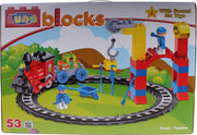 Luna Blocks Bouwset Trein Met Geluid 53-delig