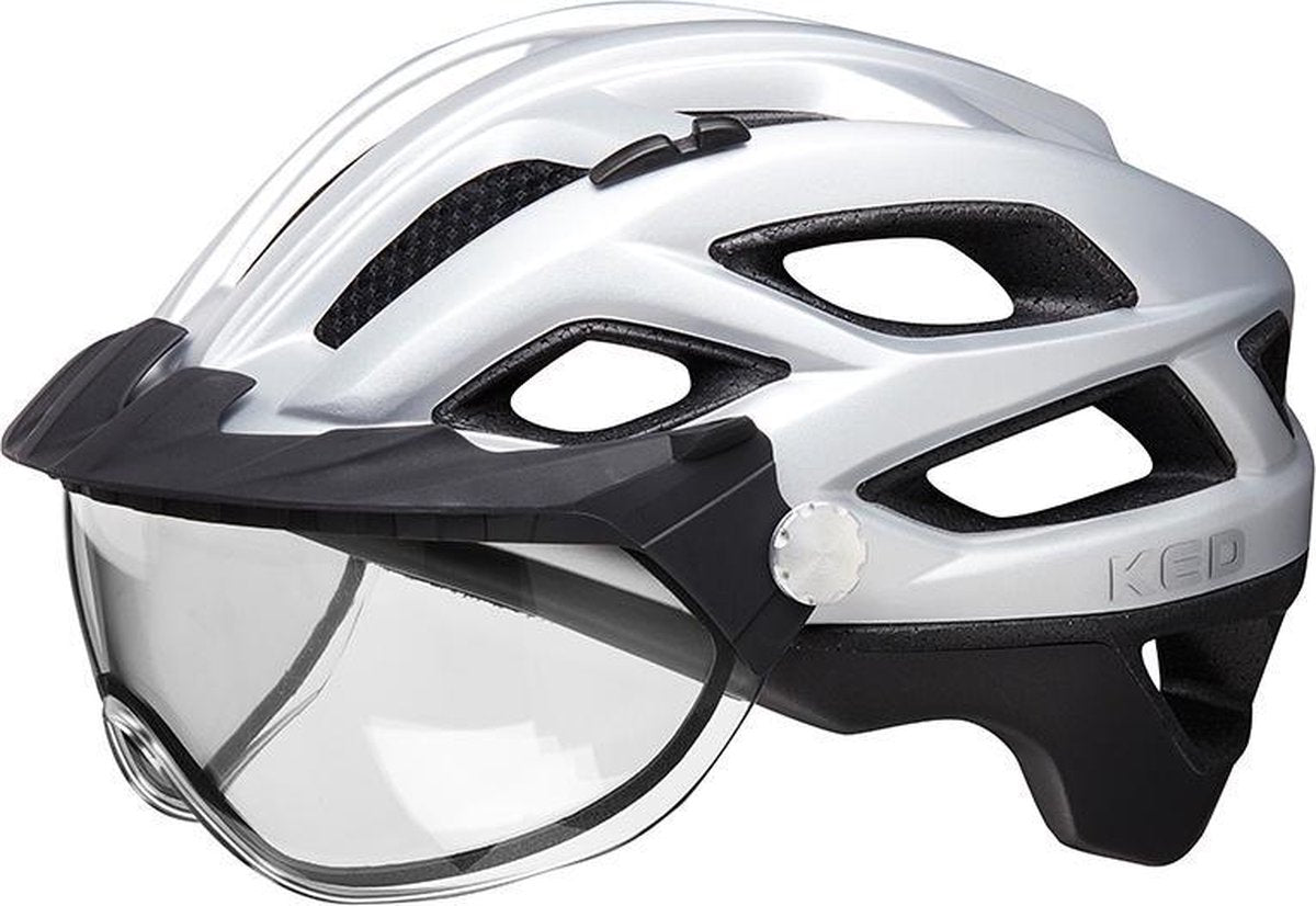 Covis Lite Fiets Helm (M) silver black matt