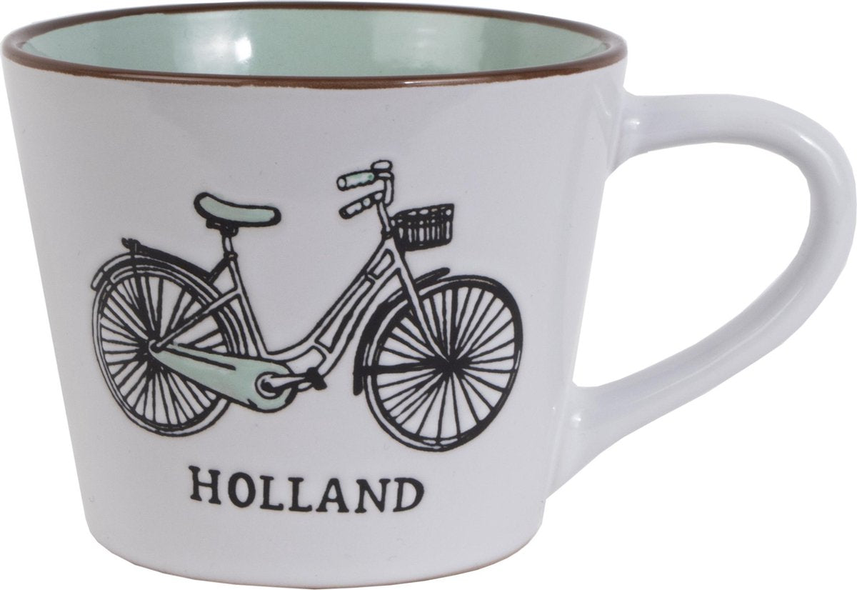 Memoriez Mok Holland Fiets Mint - Set van 2