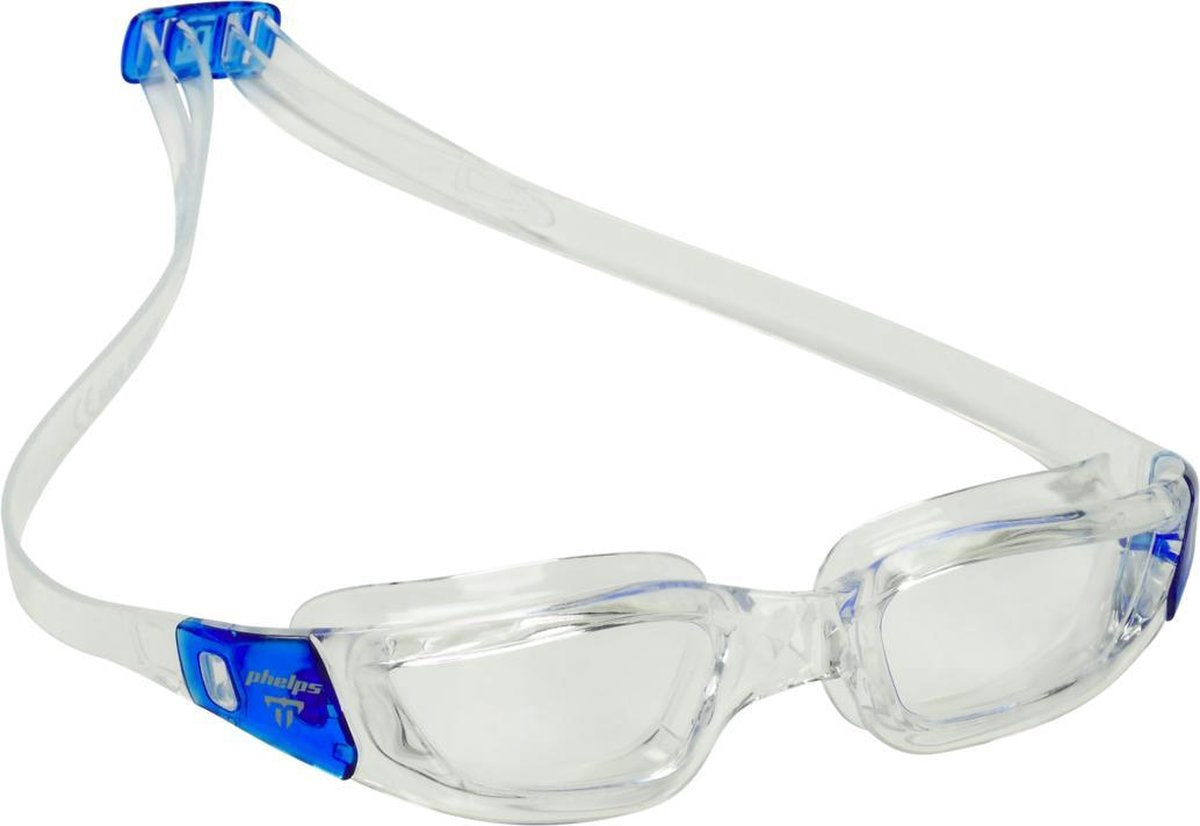 Phelps Tiburon - Zwembril - Volwassenen - Clear Lens - Transparant/Blauw