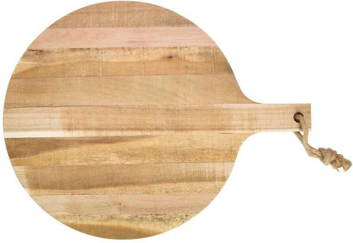 Gusta | Serveerplank | Hapjesplank | Hout | Rond | Vaderdag | Tapasplank | 39x52cm | Tweezijdig te Gebruiken