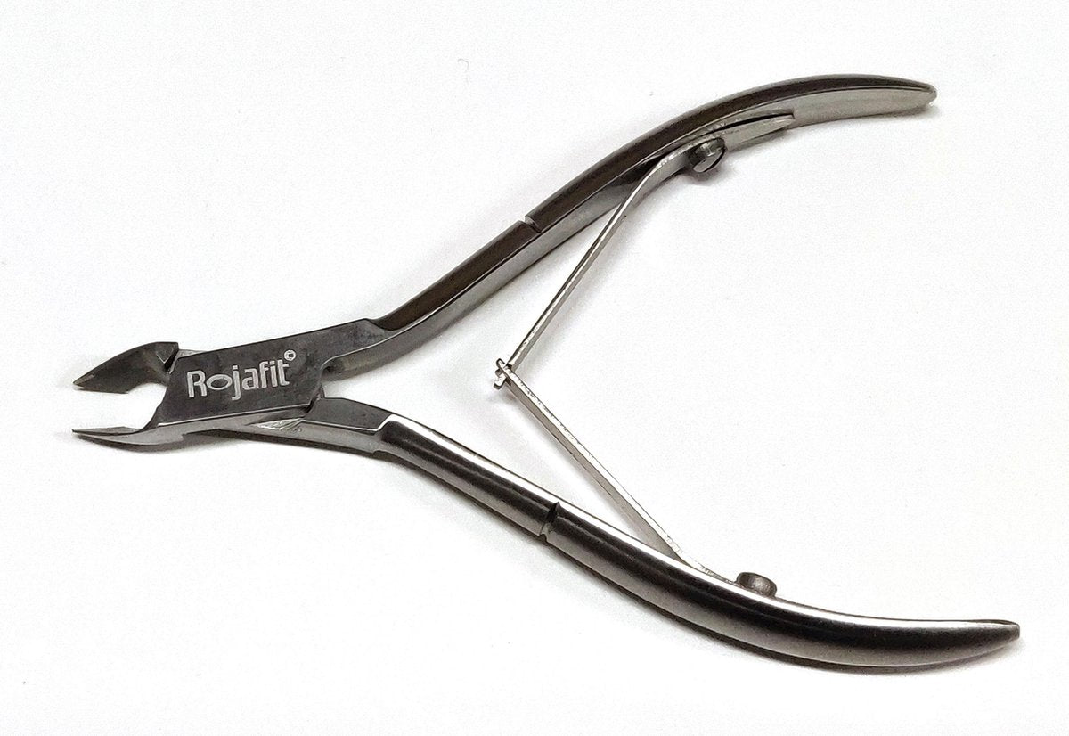Rojafit Professionele Huid en Vellentang (Nagelriemen) Snede 1/2 - 6mm - RVS - Dubbelveer - Doorgestoken - 10 cm.