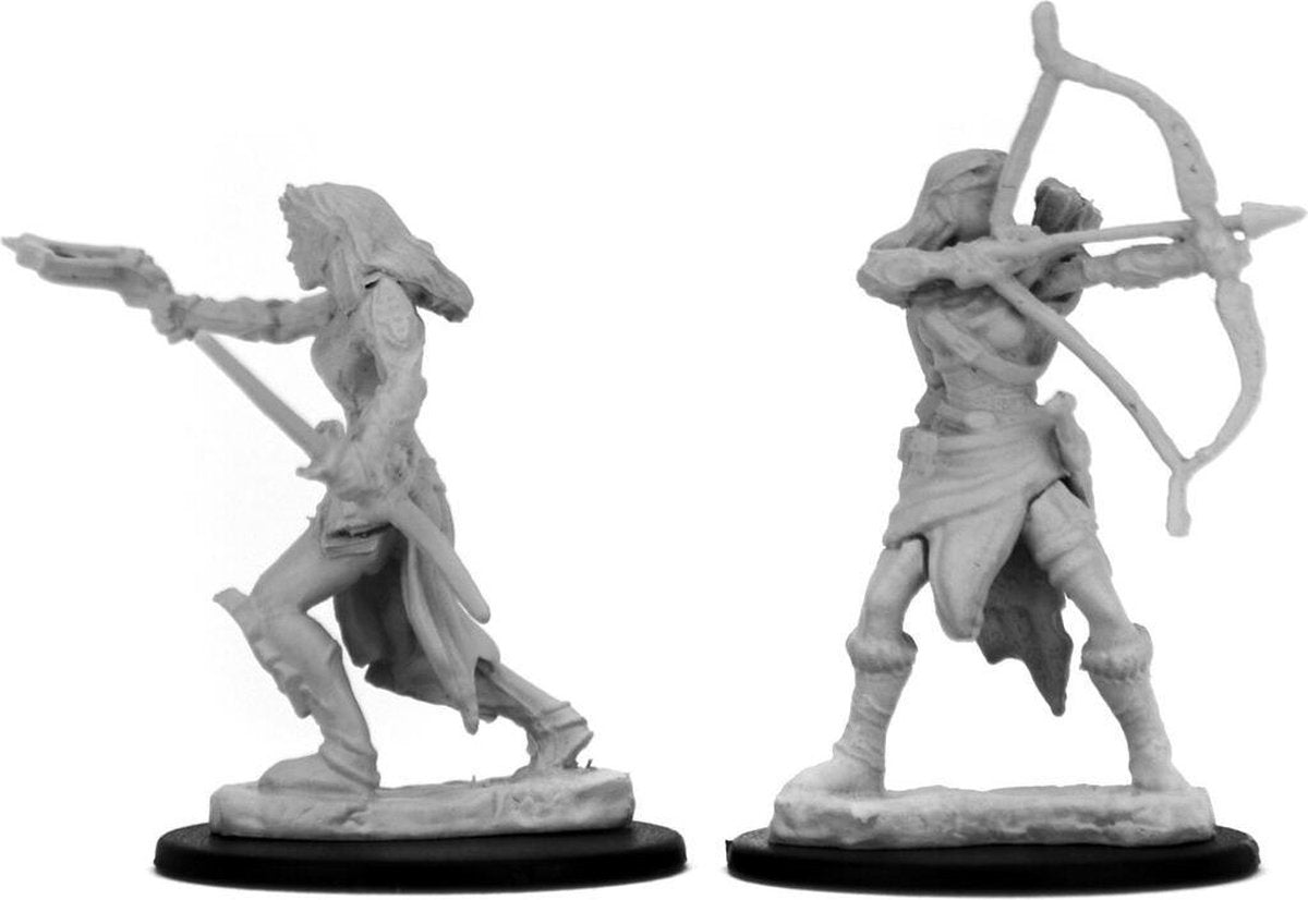 Asmodee D&D Unpainted Minis Elf Female Ranger (6x) - EN