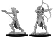 Asmodee D&D Unpainted Minis Elf Female Ranger (6x) - EN