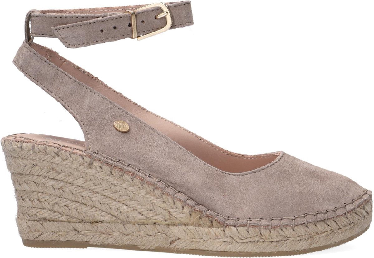 Fred de la Bretoniere 153010158 Espadrilles - Met Sleehak - Dames - Taupe - Maat 42