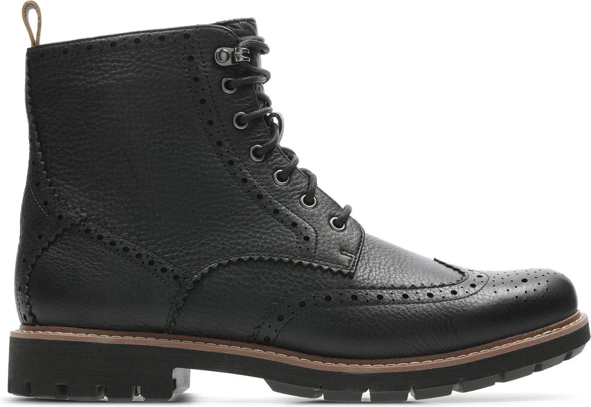 Clarks  Veterboots Heren - Zwart - Maat 40