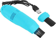 Auto-interieurreiniger mini usb auto stofzuiger laptop borstel auto-interieur ventilatie stofverwijderingsset plug-in stofzuiger - licht blauw
