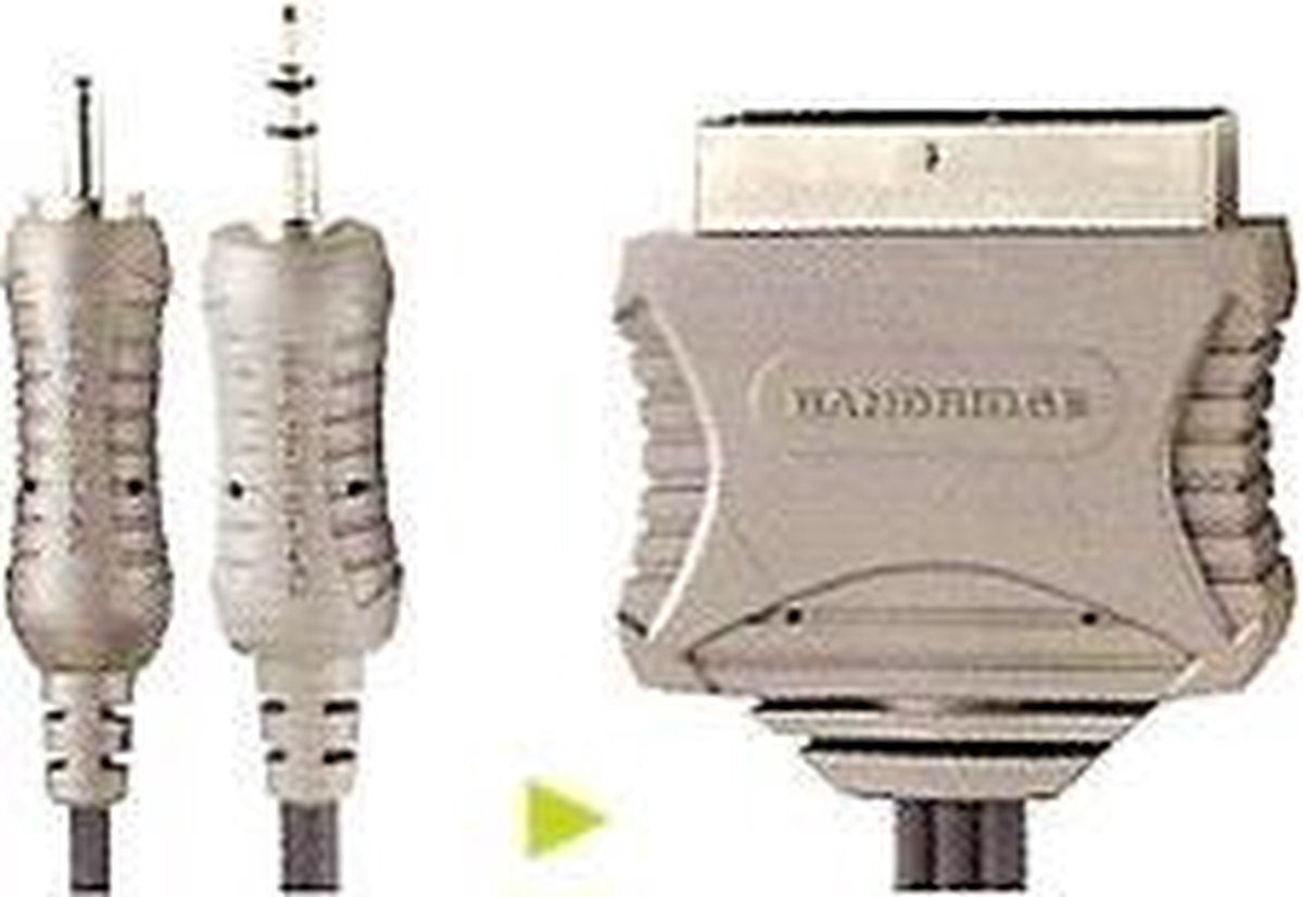 Brandrige RCA / Jack (3.5mm) naar Scart kabel - 5 meter