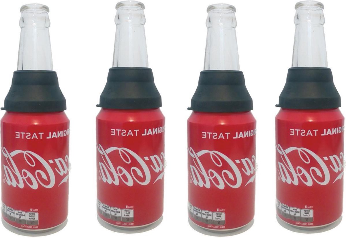 Blik opzetstuk CAN CAP - 4 stuks - maak van je blikje een premium fles om uit te drinken - BPA vrij - drinktuit - Helder